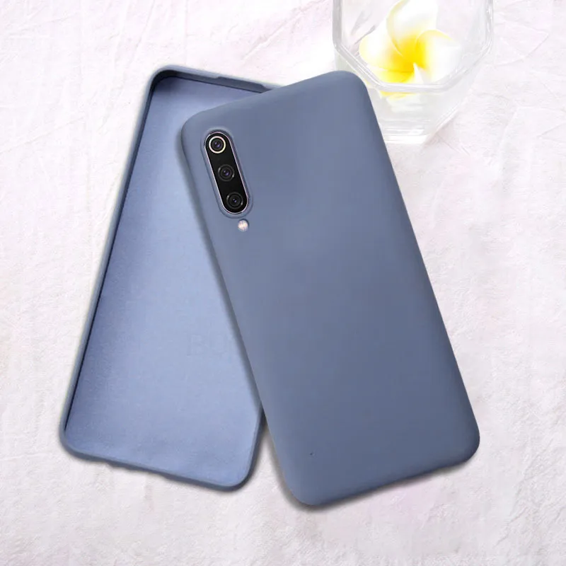 Мягкая накладка из жидкого силикона чехол для телефона для Xiaomi Redmi Note 8, 7, 6, 5, 8 лет K20 тонкий Чехол чехол s для Xiaomi 8 SE 9 Pro 7A 8A 6A 6X 5X A2 A1 - Цвет: Серый