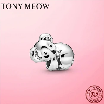 

2020 Summer New 925 Sterling Silver Koala Charm Australia Animal Beads fit Original Bracelet Silver 925 Jewelry Making Gift
