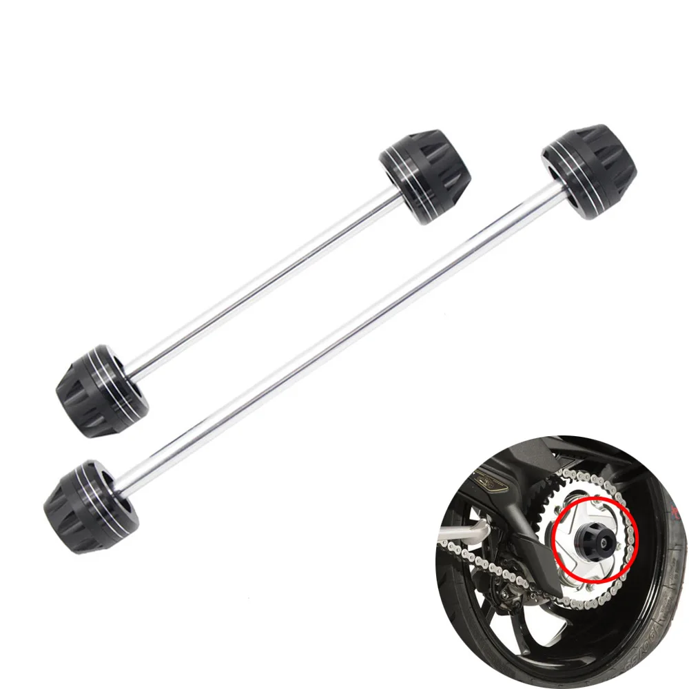 

For KAWASAKI ZZR1400 ZX-14R NINJA 2006-2015 Motorcycle Rear Front Axle Fork Shock Sliders Wheel Protector Fall Protection