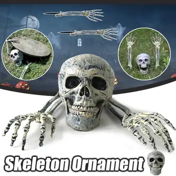 

DIY Halloween Garden Decoration Horror House Skull Skeleton Paw Bad Haunted house Decor Props Frighten kids Halloween decor