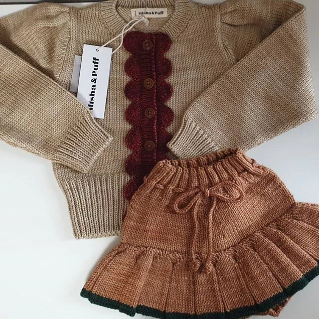 Kids Sweaters Winter M&F Brand Boys Girls Knit High Quality Print Cardigan Children Baby Cotton Knitwear Outwear Clothes