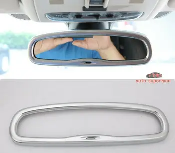 

Chrome Interior rear view mirror Cover Trim FOR Land rover FREELANDER 2 LR2 2008+