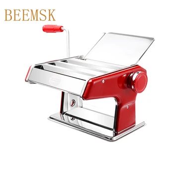 

BEEMSK Noodle Pasta Maker Stainless Steel Nudeln Machine manual Lasagne Spaghetti Tagliatelle Ravioli Dumpling Maker Machine