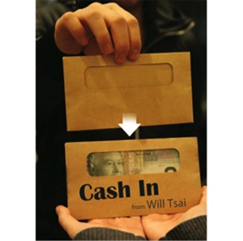 

Cash In By Will Tsai (Gimmick+DVD) - Magic Tricks Close Up Magic Illusion Street Magic Fun Magia Toys Joke Gimmicks