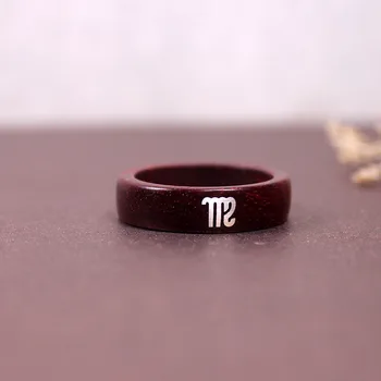 

inlaid with pure silver 12 constellations ring silver inlaid men's and women's bracelet Jewelry customized wholesale