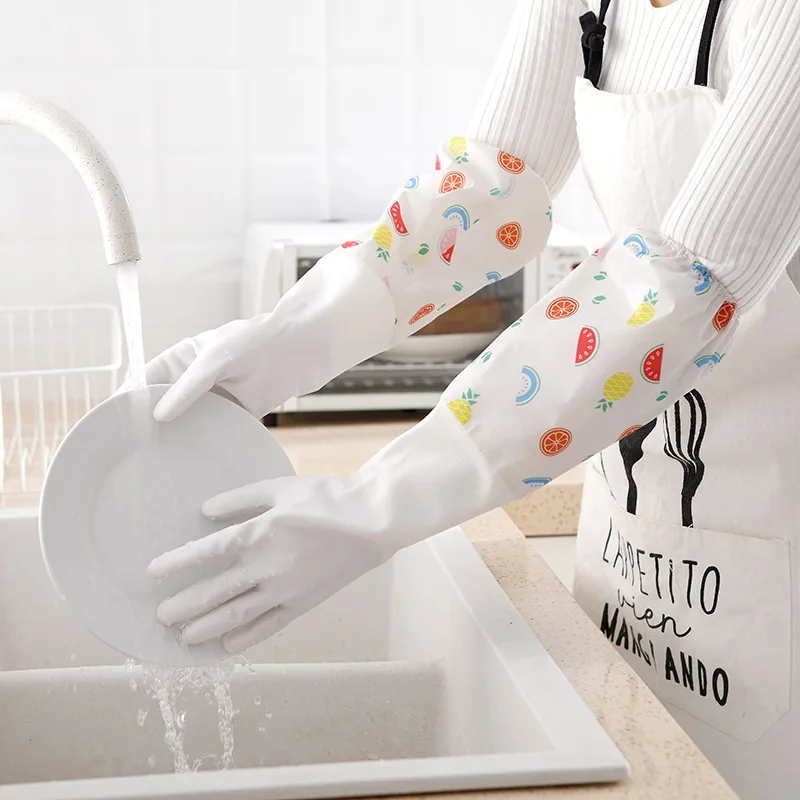1 пара силиконовых мытья посуды Guantes латексные садовые резиновые перчатки кухонные аксессуары для мытья посуды Бытовая щетка для чистки