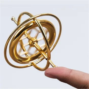 

Gyroscope Creative Scientific Educational Metal Finger Gyro Pressure Relieve Home Decor Modern Traditional Learning Toy For Kids