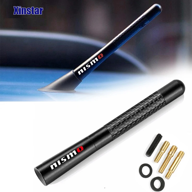 

4.7 inch nismo Carbon Fiber Radio Antenna sticker for Nissan Altima Juke Murano Pathfinder Rogue Sentra Versa QASHQAI MARCH