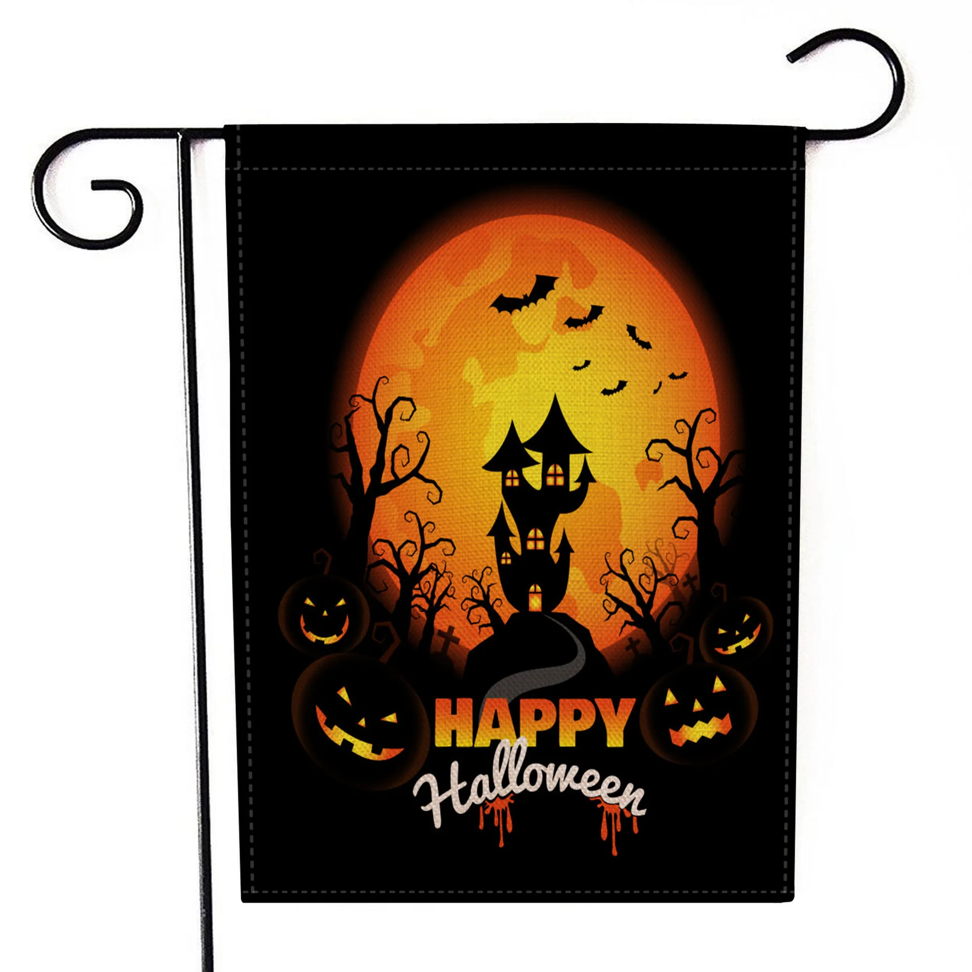 

Funny Halloween Double-sided 3D printed Flag house flag&garden flag Halloween party Flags Hanging House Decoration style-9