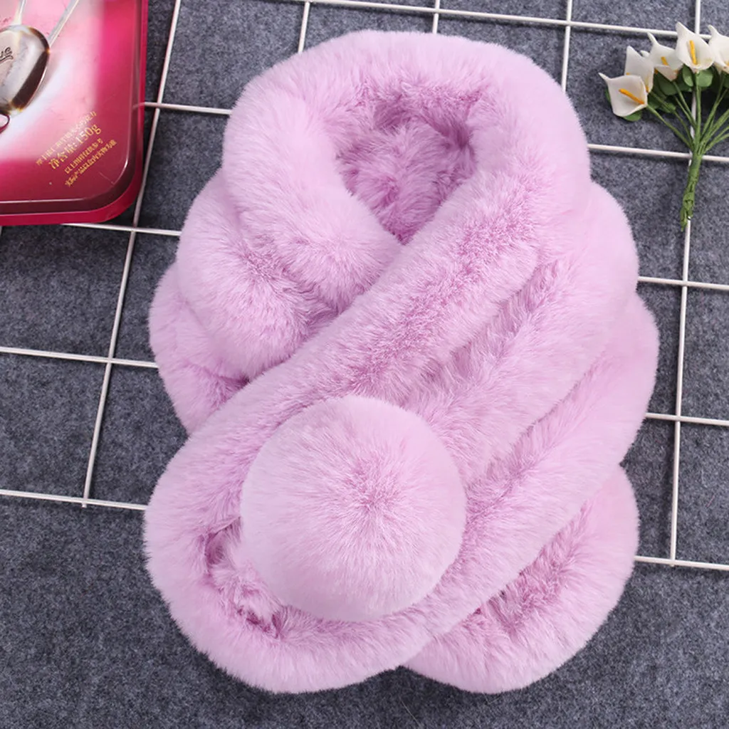 LIX81123621PP Женский зимний теплый шарф, искусственный мех, Искусственный шарф, Женские аксессуары, шаль, плюшевые шарфы 11,7 - Цвет: LIX81123621PP