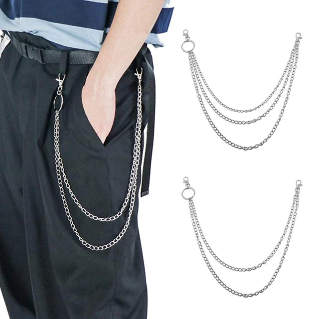 Sturdy Lightweight Titanium Pants Chain For Men Women Cool Costume Punk  Trousers Pocket Belt Key Chains For Hip Hop Rock Jean - AliExpress