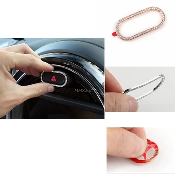 

for F54 F55 F56 F60 MINI Cooper Countryman Clubman Warning Light Center Console Zinc Alloy Sticker