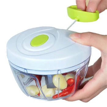 

Hand Chopper Manual Rope Food Processor Silcer Shredder Salad Maker Garlic Press Onion Slicer Vegetable Fruit Cutter Kitchen Too