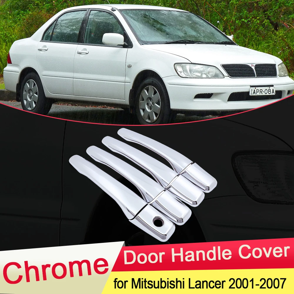 

for Mitsubishi Lancer GLX Cedia Soueast Lioncel II 2001 2002 2003 2004 2005 2006 2007 Chrome Door Handle Cover Trim Accessories
