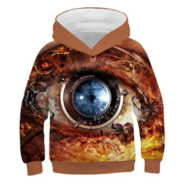 Newest Painted stripe pattern 3D print child fashion Hoodie Boys and girls Hooded Sweatshirt Kids 3D painting Sweatshirt - Цвет: TNT-1169