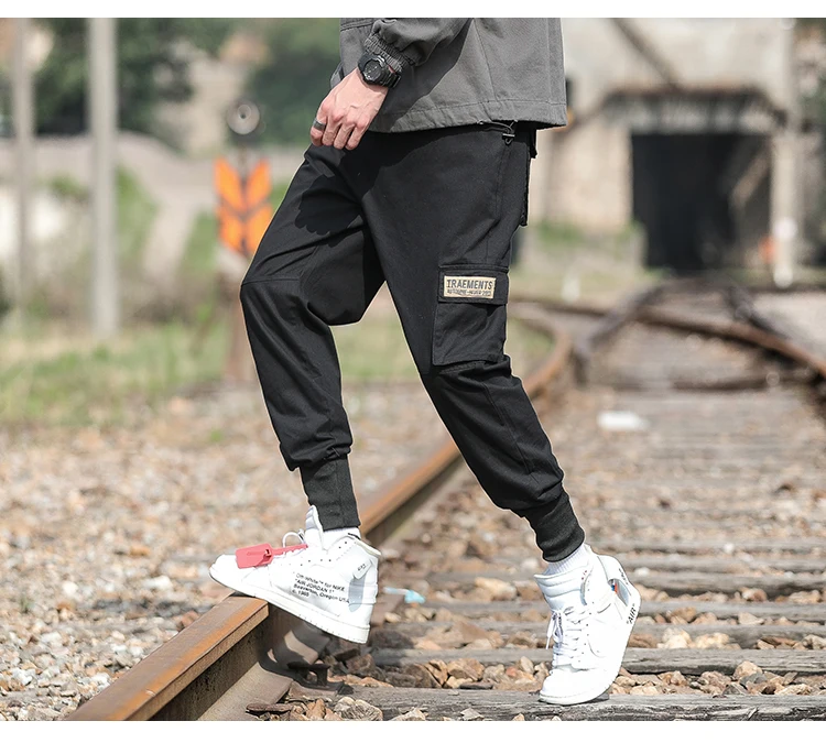Privathinker мужские повседневные брюки в японском стиле 2019 осенние уличные брюки карго мужские и женские брюки в стиле хип-хоп с карманами