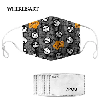 

WHEREISART The Day Before Christmas Design Unisex Adults&Kids Reusable Half Mouth Maske Outdoor Anti Fog Multi Use Mascaras