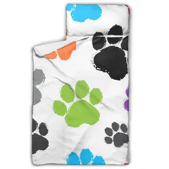 

Colorful Animal Paw Mattress Toddler Nap Mat Sleeping Pad Kindergarten Children Bedding Set With Pillow