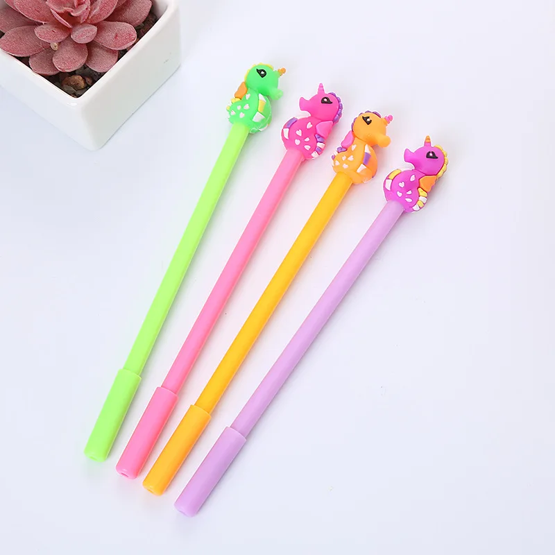 

20 PCs Creative horse pen Stationery Gel Pens Set Korean Style Black Student Exam Pen Cute Cartoon School Supplies Wholesale