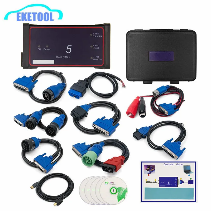 

USB/Bluetooth DPA5 сверхмощный DPA 5 адаптер протокола Dearborn многоязычный диагностический сканер для грузовика новый полный комплект