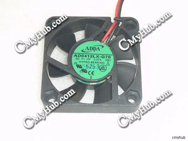 Для ADDA AD0412LX-G70 X8J S DC12V 0.07A 4010 4 см 40 мм 40x40x10 2-контактный Вентилятор охлаждения |