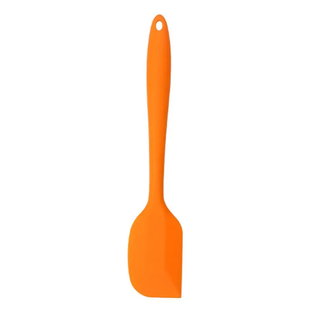 Durable Practical Silicone Kitchen Cake Scraper Cake Making Tool - Цвет: orange11 x 2.2inch