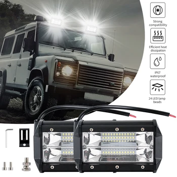 

2Pcs5 inch 144W LED Car Working Light 6000K Car Driving Light Fog Light IP67 Waterproof For Off-road Mercedes-Benz Volkswagen