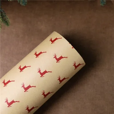 Рождественская подарочная оберточная бумага 50x70 см праздничное украшение для подарка бумага 4 шт. Рождественская серия подарочная оберточная бумага - Цвет: N9