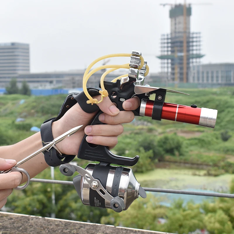 

New Fish Shooting Slingshot Multifunctional Fish Shooter Set High Precision Integrated Outdoor Shooting and Hunting Accessories
