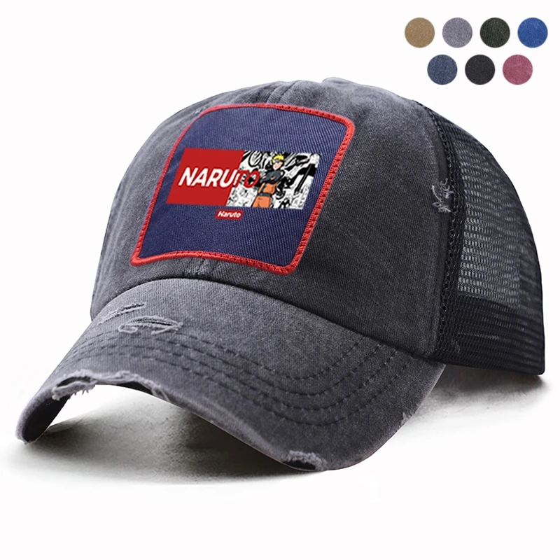 Японская аниме Наруто Узумаки хип-хоп Харадзюку мужская бейсбольная Кепка s для