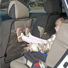 2 шт. Черный Автомобильный защитный чехол на заднюю часть сиденья для детей, грязеотталкивающий коврик для автомобиля, чехлы для сидений автомобиля