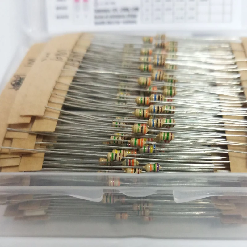 640pcs 64 Values 1R-10MR 1/8W 5% 0.125W Carbon Film Resistor Assorted Kit Set carbon film resistor