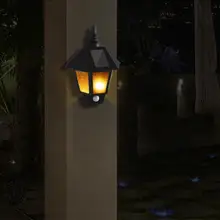 Прочный крыльцо огни деликатный дизайн светодиодный настенный светильник на солнечных батареях шестигранный огонь индукционный светильник ing контроль сад дом двор светильник