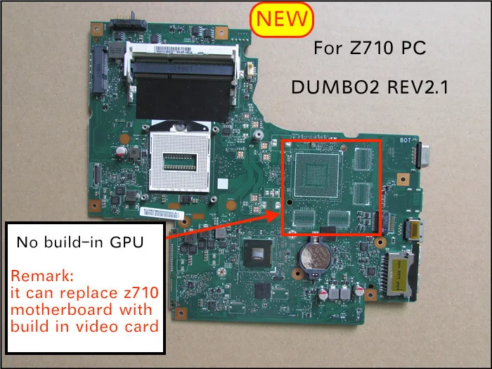 Оригинальная Новинка для Lenovo IdeaPad Z710 материнская плата ноутбука DUMBO2 REV2.1 HD