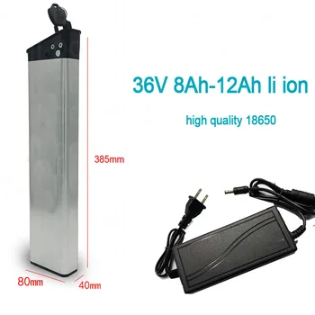

36V 8.8Ah li ion 12Ah battery 36v 8Ah 10Ah lithium ion BMS 18650 10S for 500W 350W e bike sccoter foldable bicycle + 2A charger