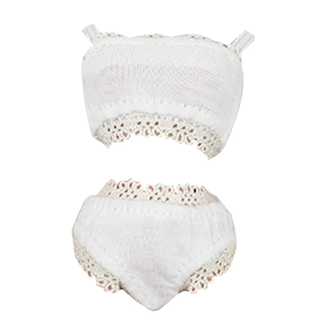 White Bra Top Panties Underwear Lingerie Set for Blythe Obitsu Doll