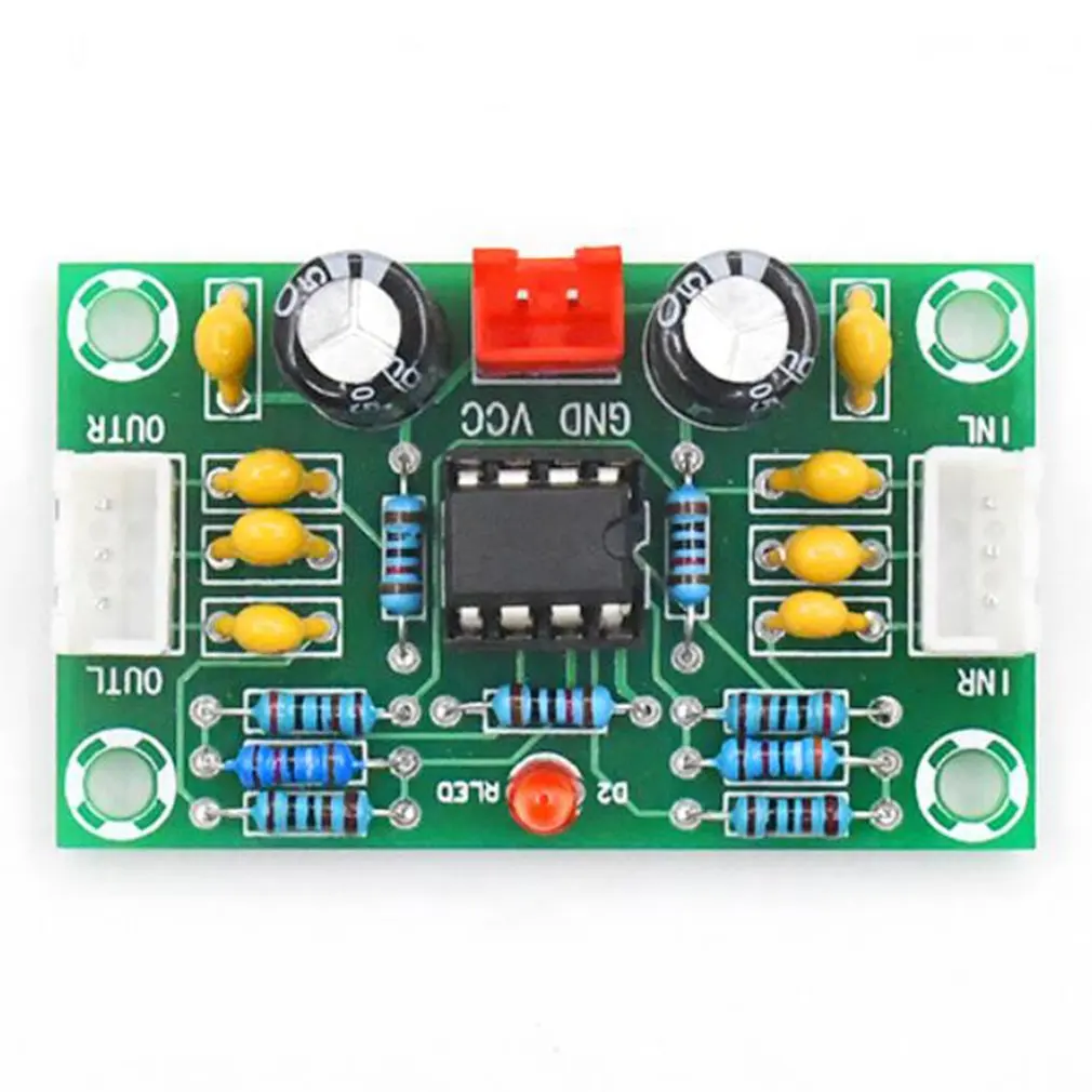 Мини-преамп Op amp модуль-усилитель двухканальный NE5532 преусилитель тон доска 5 раз широкое напряжение 12-30 в G10-004