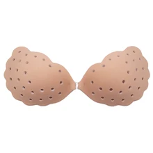 Женский силиконовый клей передняя застежка Свадебный бюстгальтер с фиксацией пуш ап мягкий дышащий моющийся многоразовый Невидимый вечерние Глубокий V без бретелек