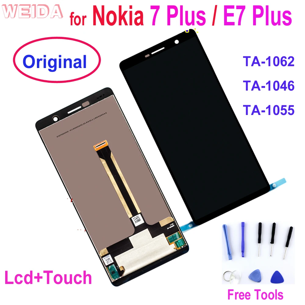 Originale A Cristalli Liquidi Per Nokia 7 Plus Lcd 7 Più Il Display Touch Screen Ta-1062 Lcd Digitizer Assembly Replacment Per Nokia E7 Più Lcd