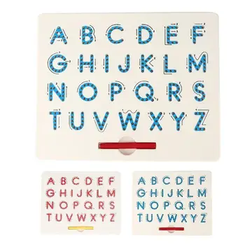 

Kids English Letter Magnet Drawing Board ABS Metal Early Educational Alphabet Refined Design Tablet Writing Pad Supplies