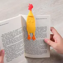1 шт. милые животные Angry Закладка с цыпленком каваи кремнезема Bookmarks для книг рекламный подарок канцелярская пленка Закладка