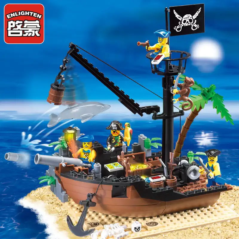 178pcs pirates of the caribbean scrap dock ship