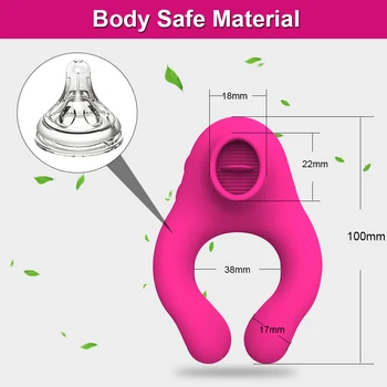 Penis Cock Ring Vibrator Clit Sucker Clitoral Stimulator Delay Ejaculation Dick Enlarger Ring Sex Toys for Women Men Couples 3