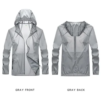 2023 Pocket Quick-Drying Sun Protection Clothing Ultrathin Sunscreen Jacket Windbreaker Cycling Running Camping Breathable Shirt 3
