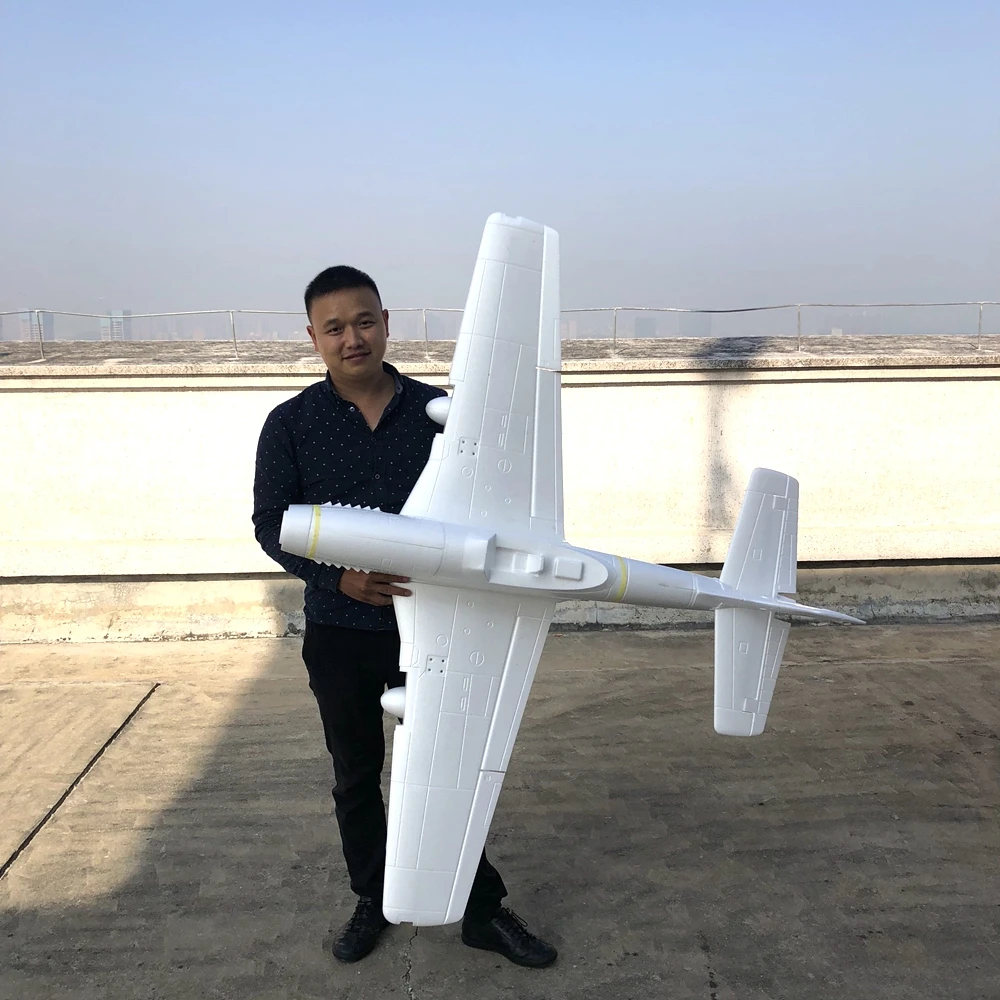1600mm wingspan big RC warbird plane model P51 white color EPO foam | Игрушки и хобби