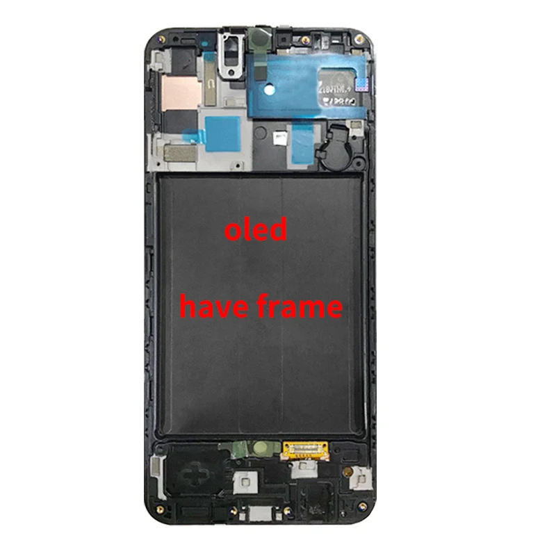 oled-have frame Супер Amoled/TFT для samsung Galaxy A50 A505F ЖК-дисплей кодирующий преобразователь сенсорного экрана в сборе SM-A505FN/DS A505F/DS lcd - Цвет: oled-have frame