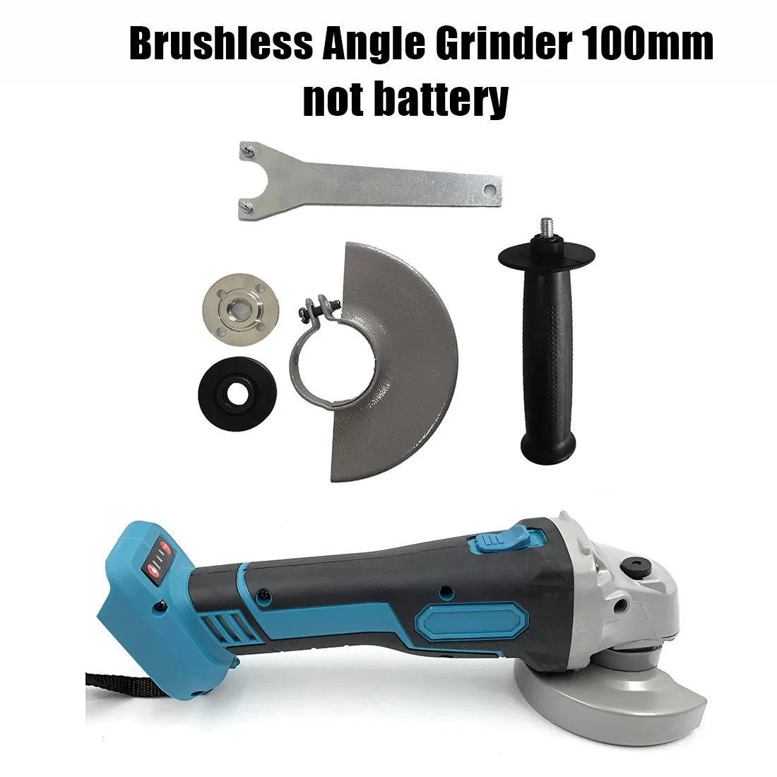

100mm Brushless Cordless Impact Angle Grinder without battery DIY Power Tool Cutting Machine Polisher For Makita 18V