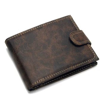 

Vintage Short Style New Bifold Hasp Design Wallet Men Multi Card Slots Small Slim Business Men Wallets with Coin Pocket Purse