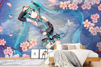 

[Self-Adhesive] 3D Hatsune Miku 84143 Japan Anime Wall Paper mural Wall Print Decal Wall Murals