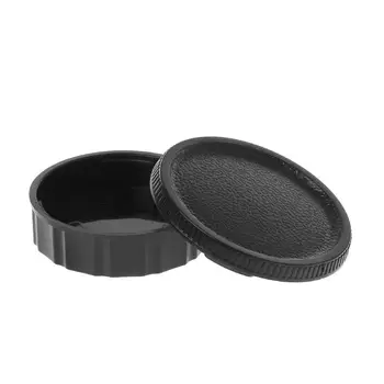 

Rear Lens Body Cap Camera Cover Set Dust Screw Mount Protection Plastic Black Replacement for Contax Yashica CY C/Y L41F